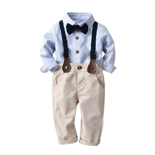 Newborn Baby Boys Outfit Set Clothes Long Sleeve Romper Tops +