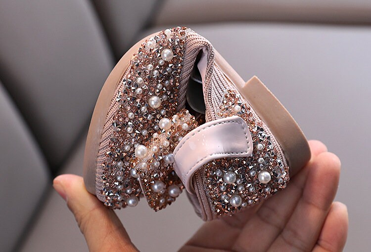Elegant and unique baby and kids glittering shoes in 3 different colors (Size: 21-30) Wedding 
