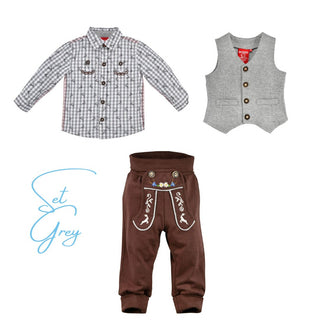 Newborn Traditional Tracht Set: Pants + Jacket + Shirt (0-24M) Babyoutfit Babyromper Babyclothing Baby Clothes Wedding Set Gift Oktoberfest