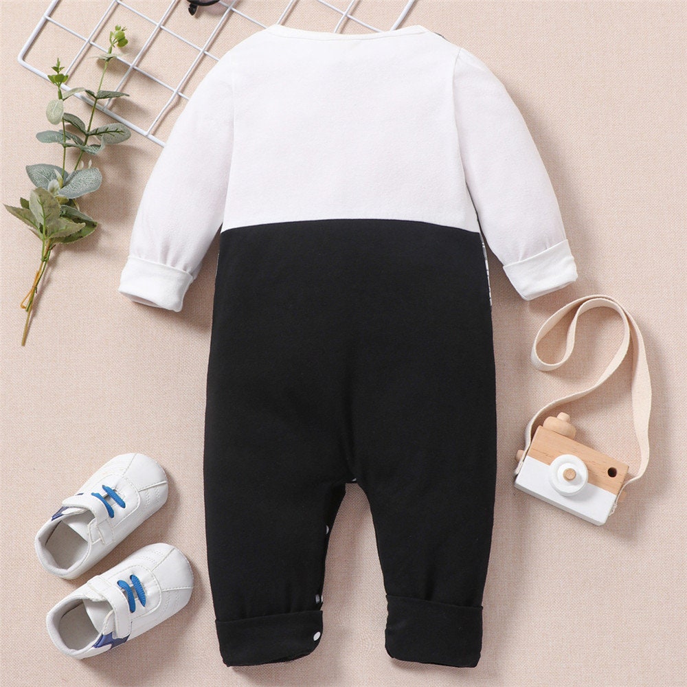 New born baby gentleman outfits - winter long-sleeve - baby gift clothing wedding baptism