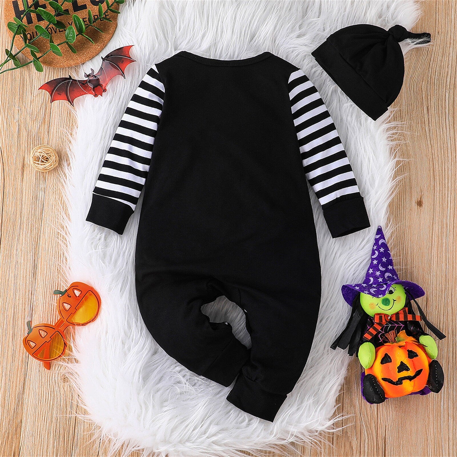 Baby Halloween Strampler Kostüm Langarm (0-18 Monate) Babykleidung Babygeschenke Baby Strampler Babyoutfit Herbst Halloween Party