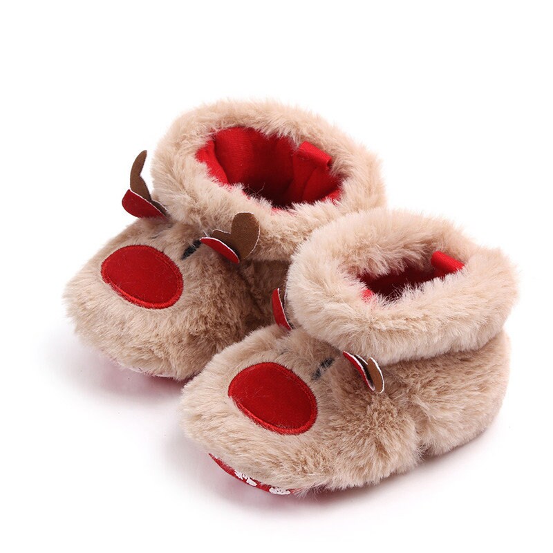 Baby Christmas Reindeer Shoes (0-12 Months) Babyclothing Babygifts Baby Wedding Set Babyboy Babygirl Babysocks