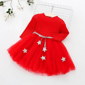 Newborn Christmas Dress for Baby Girls Long Sleeve Clothes Set (18M-6 Years) Babyclothing Babygifts Baby Wedding Set 