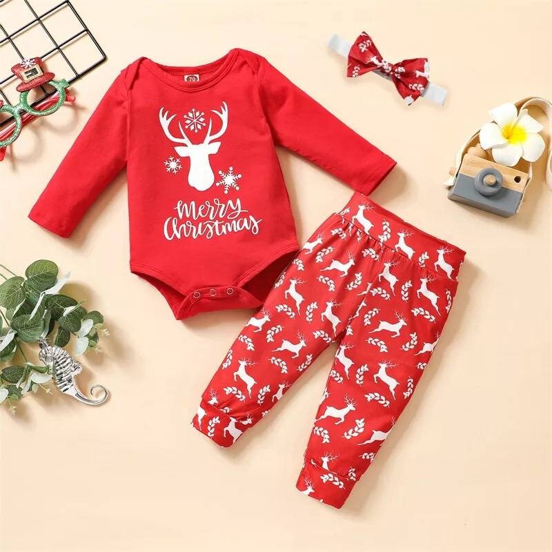 Unisex Baby Christmas Set Long sleeve (6Months - 24 Months) Babyclothing Babygifts Baby Set Outfit