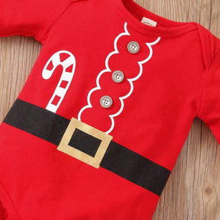 Christmas Dress for Baby Girls Long Sleeve Clothes Set (3-18M) Babyclothing Babygifts Baby Wedding Set 