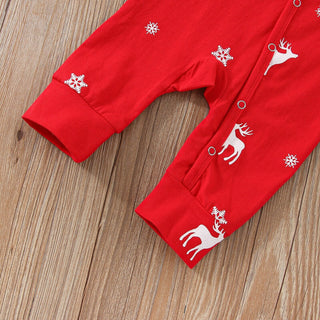 Unisex Newborn Reindeer Christmas Romper Baby Long Sleeve Clothes Set (3-18 months) Babyclothing Babygifts Baby Wedding Set 