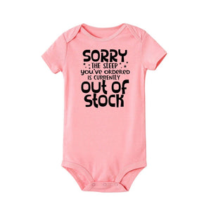 Unisex Baby Body: Sorry The Sleep You Have Ordered Is Currently Out of Stock (0-24 Months )