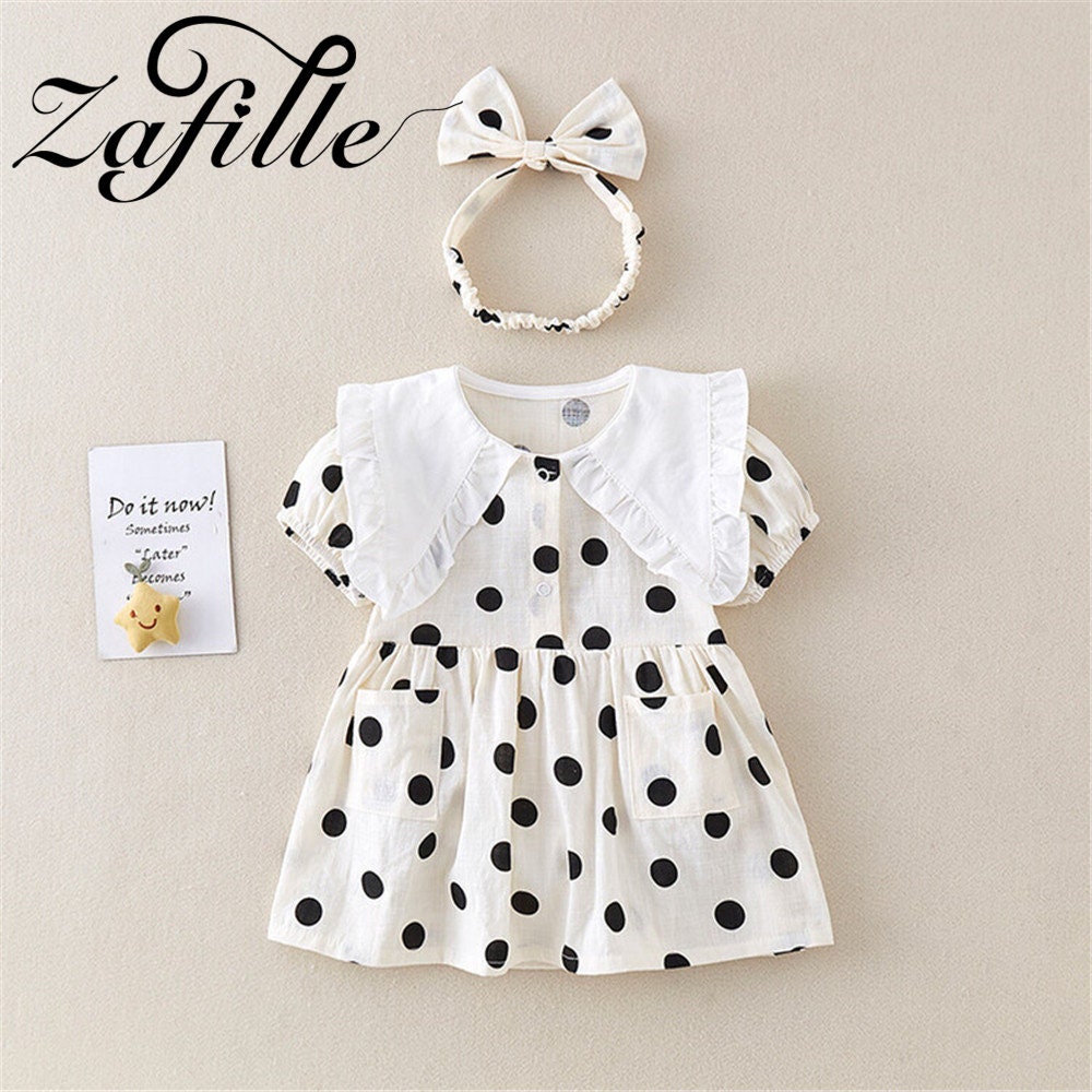 Summer Dots Sibling Matching Outfit - Newborn Bodysuit & Dress Set