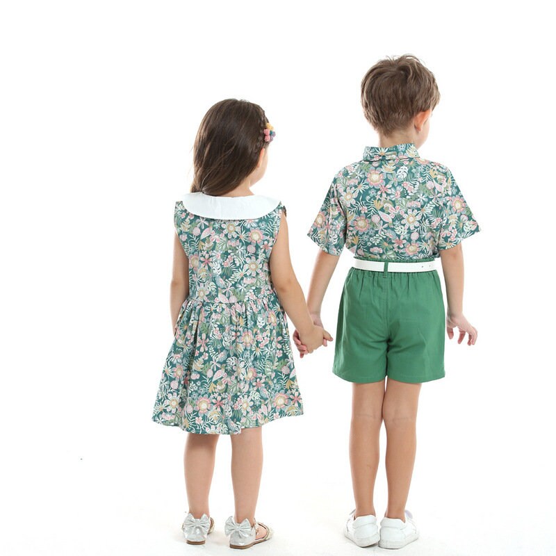 Matching Brother & Sister Outfits - Boys Gentleman Suit & Girls Princess Dress Set
