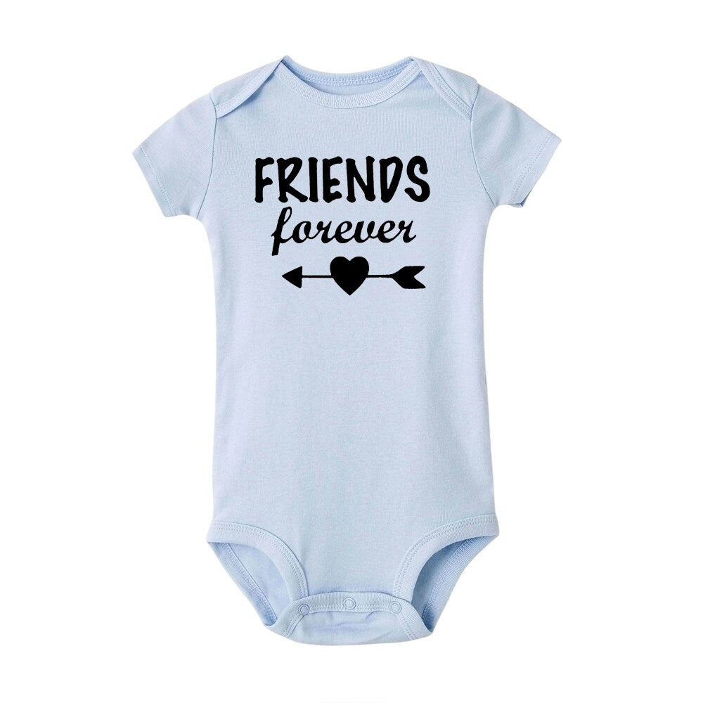 Unisex Baby Body: Born together / Friends forever (3-24 Months)