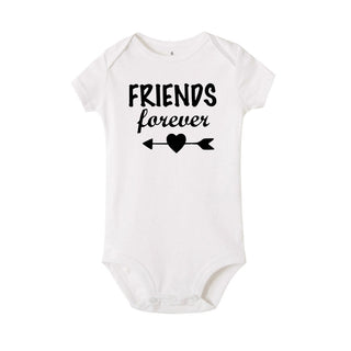 Unisex Baby Body: Born together / Friends forever (3-24 Months)