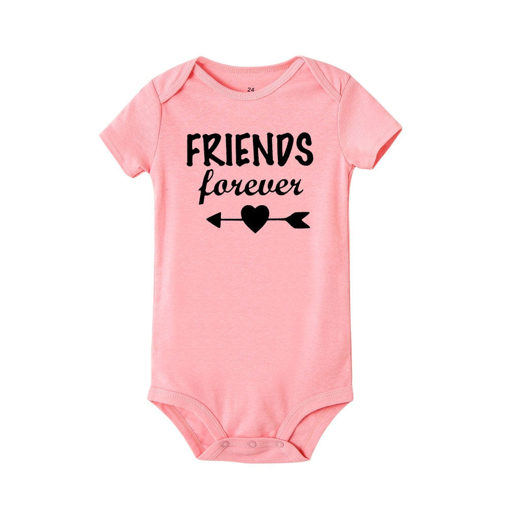 Unisex Baby Body: Born together / Friends forever (3-24 Months)