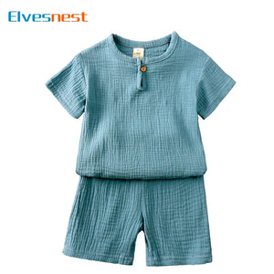 Baby Baumwollen Leinenset ( 2-7 Jahre) Sommeroutfit Junge Baby Junge Outfit Baby Outfit Taufe