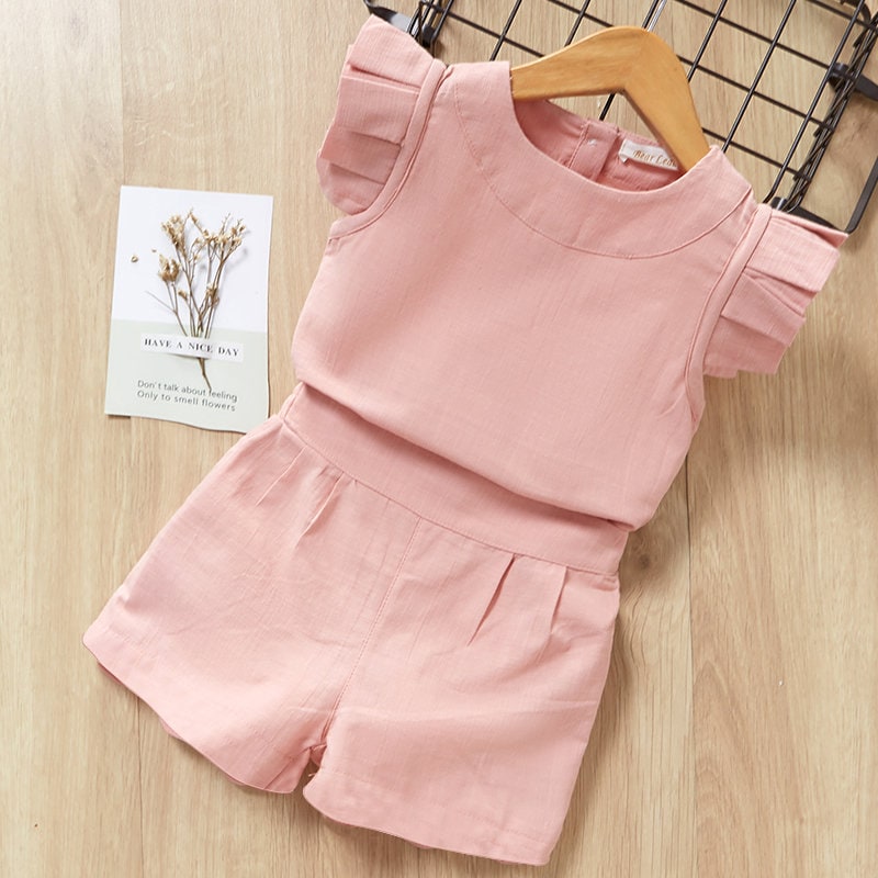 Baby Mädchen Jumpsuit in verschiedenen Farben (2-6 Jahre) Neugeborenen Kleidung Set Babykleid Babymädchen Mädchenkleidung