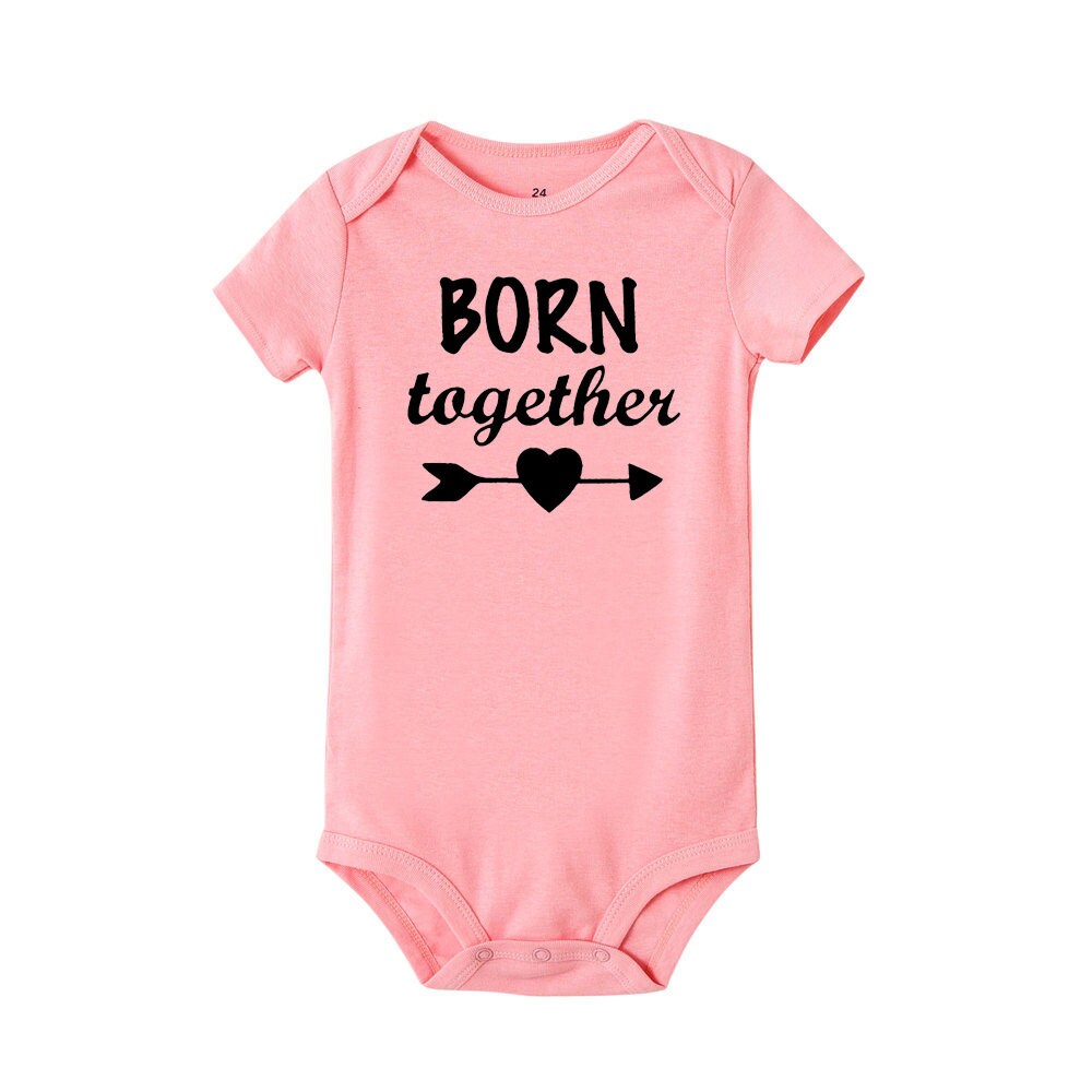 Unisex Baby Body: Born together / Friends forever (3-24 Months)