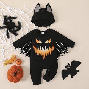 Drakula Baby Halloween Strampler Kostüm Langarm (0-18 Monate) Babykleidung Babygeschenke Baby Strampler Babyoutfit Herbst Halloween Party